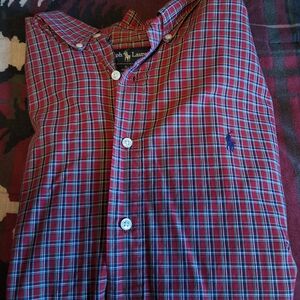 Ralph Lauren Red Plaid Men's Shirt